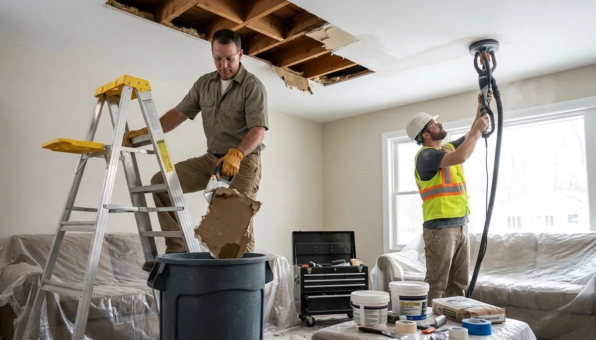 Ceiling Water Damage Repair Image 2